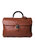 Bamboo Top Handle Briefcase, front view
